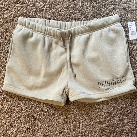 Brooklyn Cloth Women's Beige Athletic Shorts - Picture 1 of 4